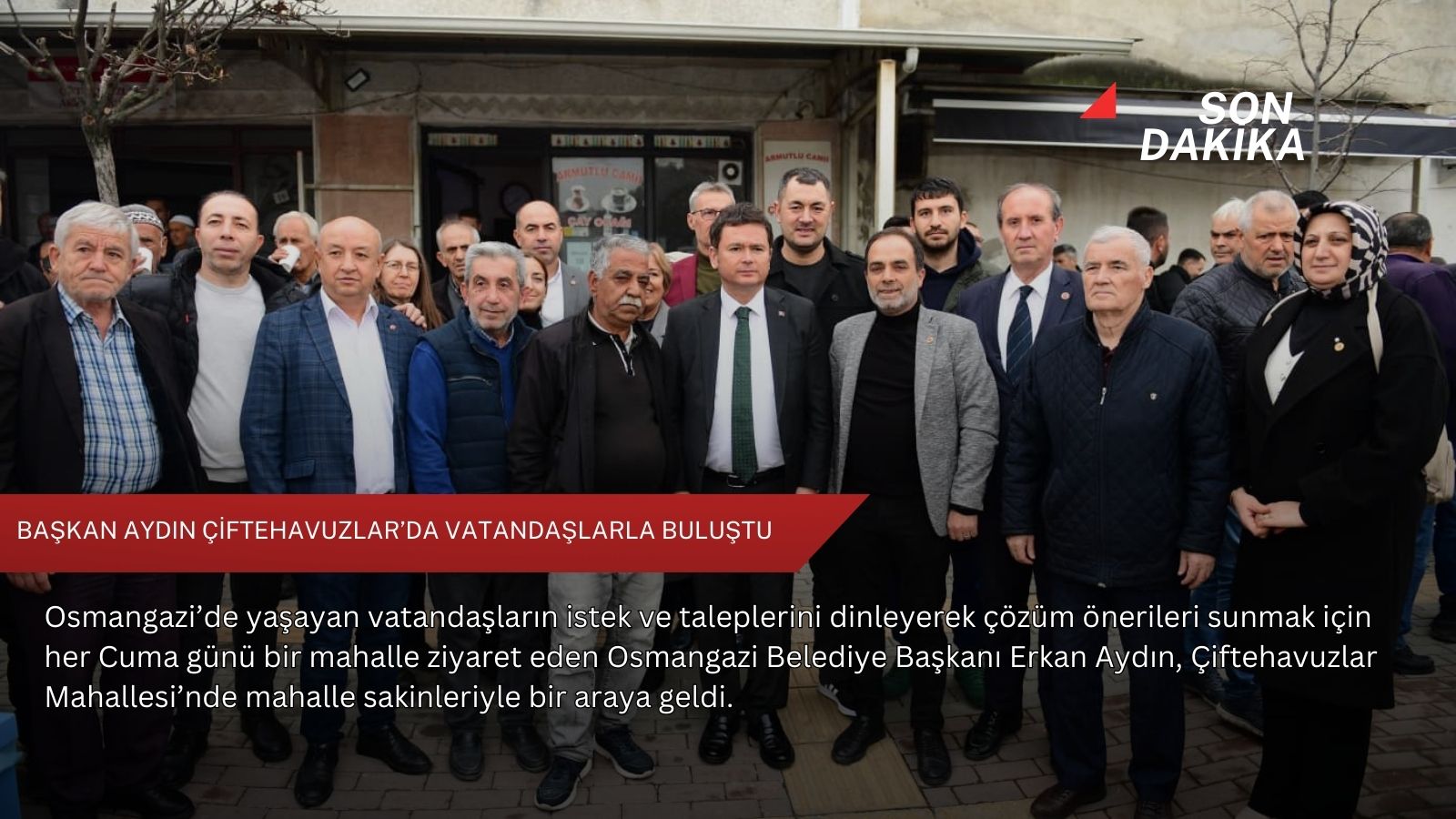 Başkan Aydın Çiftehavuzlar’da vatandaşlarla buluştu