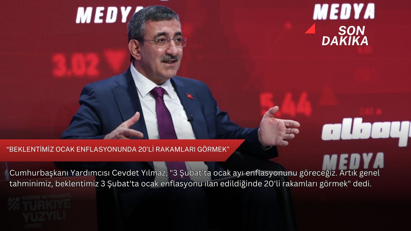 “Beklentimiz ocak enflasyonunda 20'li rakamları görmek”