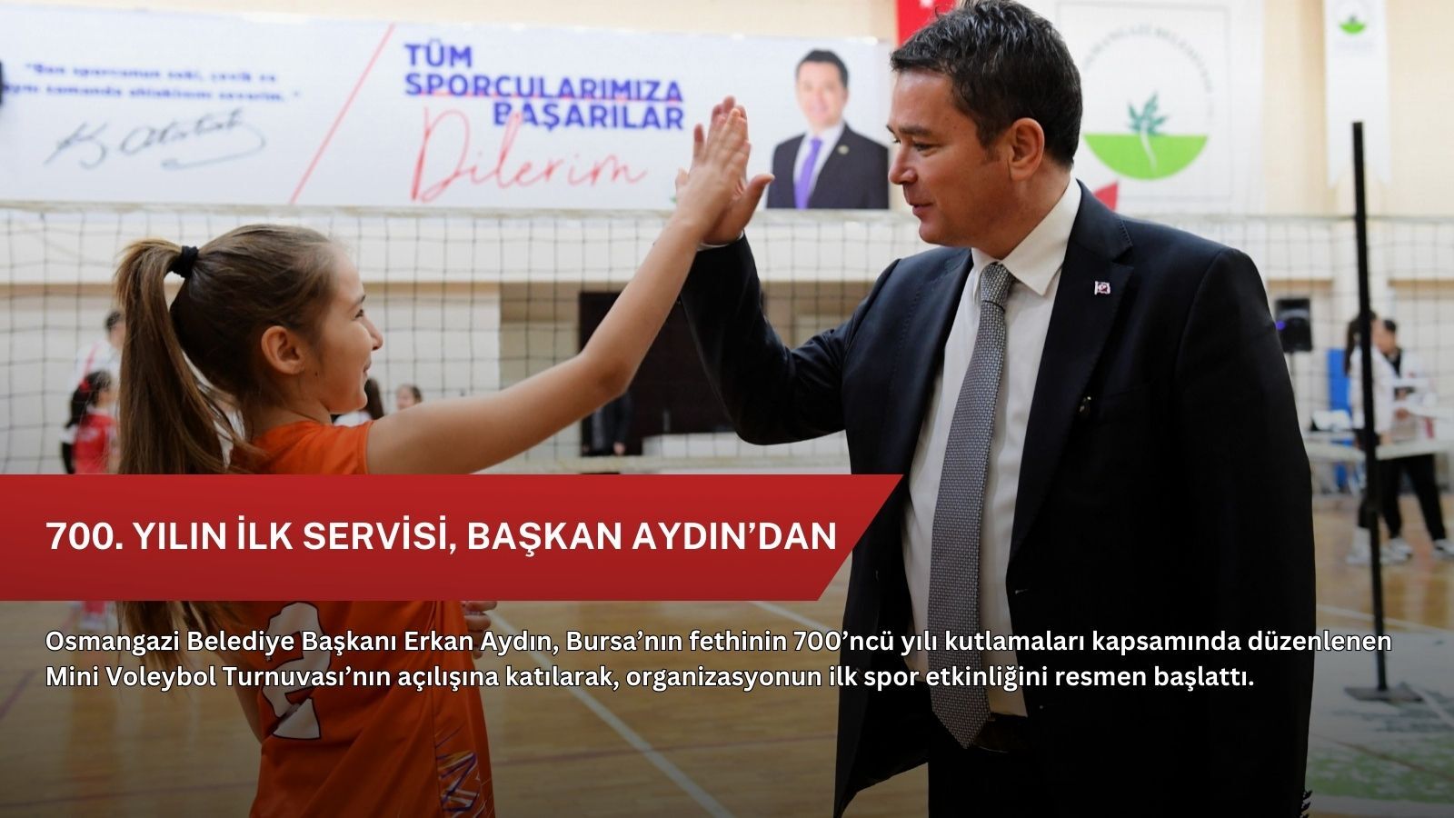 700. yılın ilk servisi, Başkan Aydın’dan