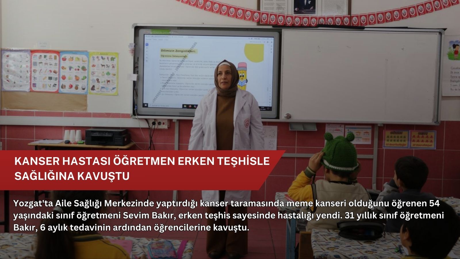Kanser hastası öğretmen erken teşhisle sağlığına kavuştu