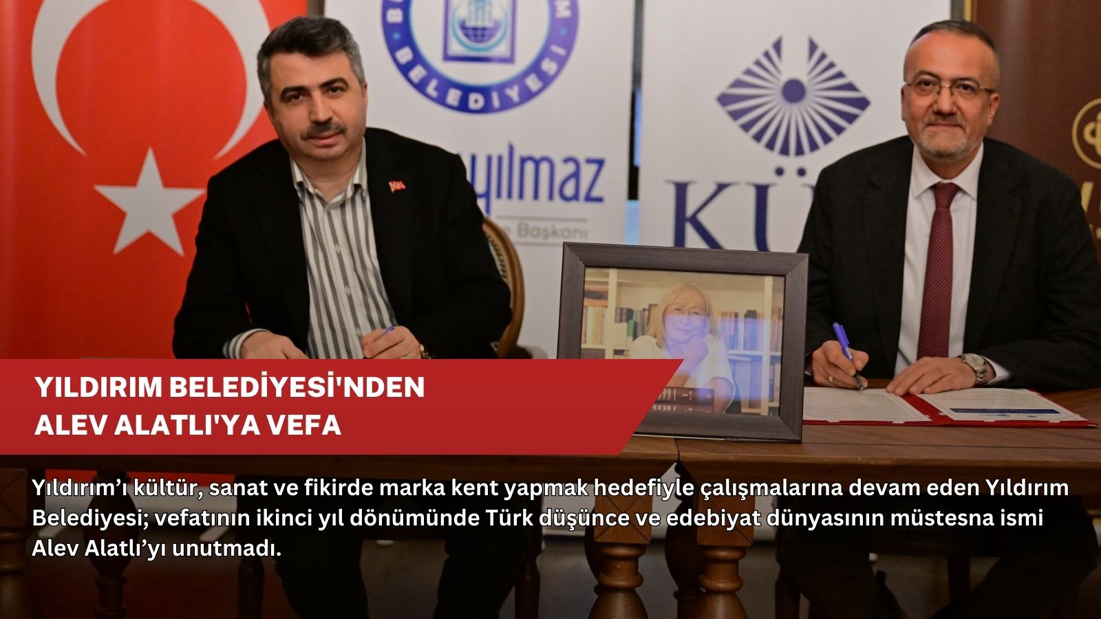 Yıldırım Belediyesi'nden Alev Alatlı'ya vefa