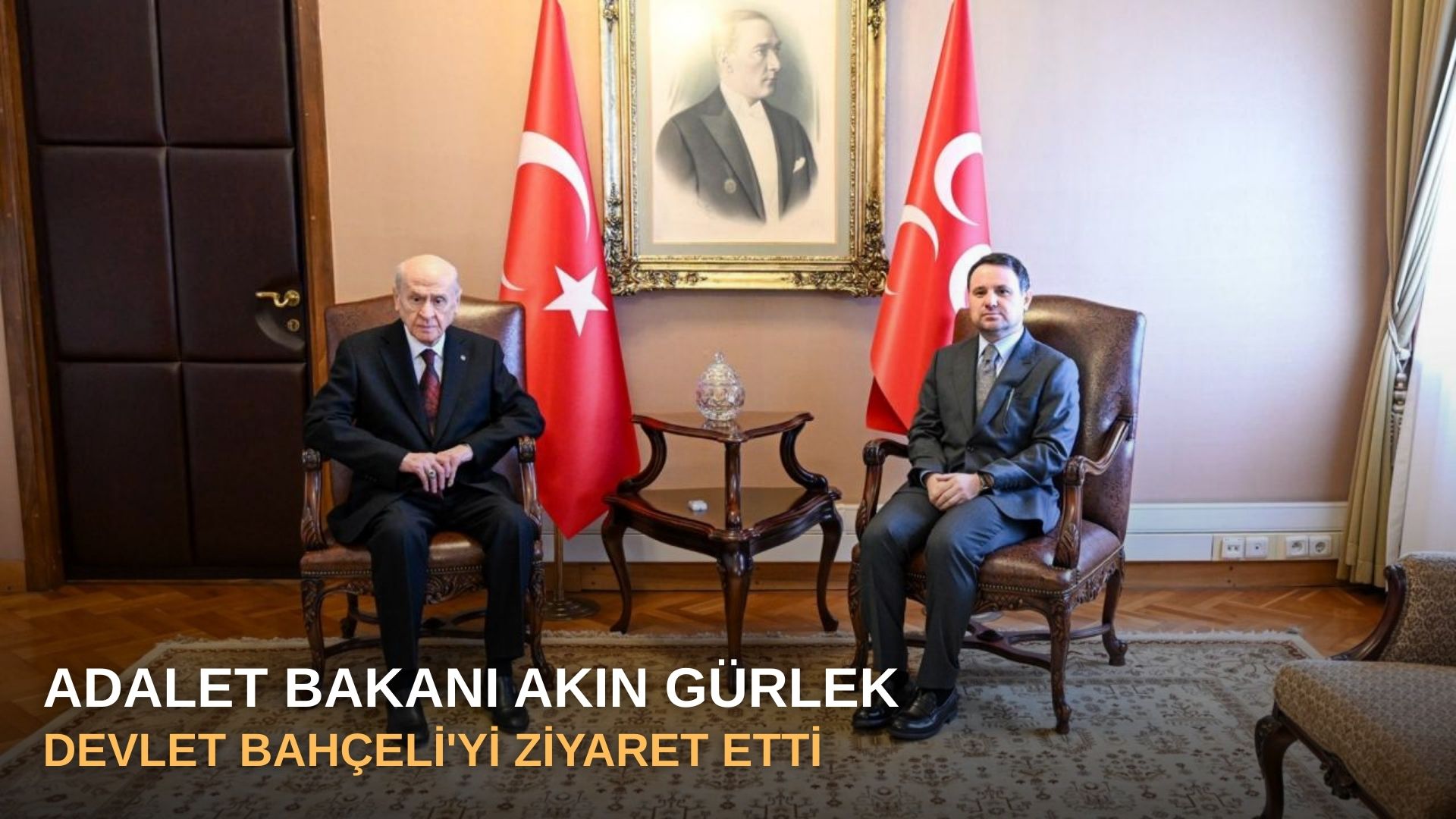 Adalet Bakanı Akın Gürlek, Devlet Bahçeli'yi ziyaret etti