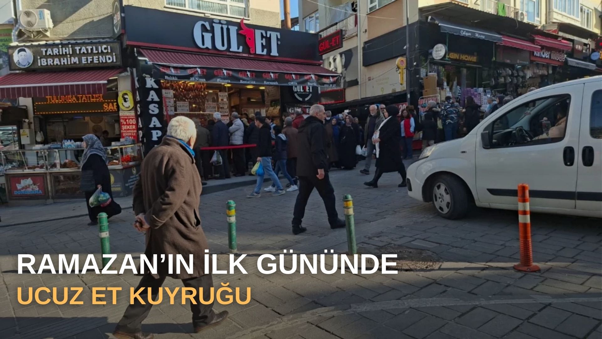 Ramazan'ın ilk gününde ucuz et kuyruğu