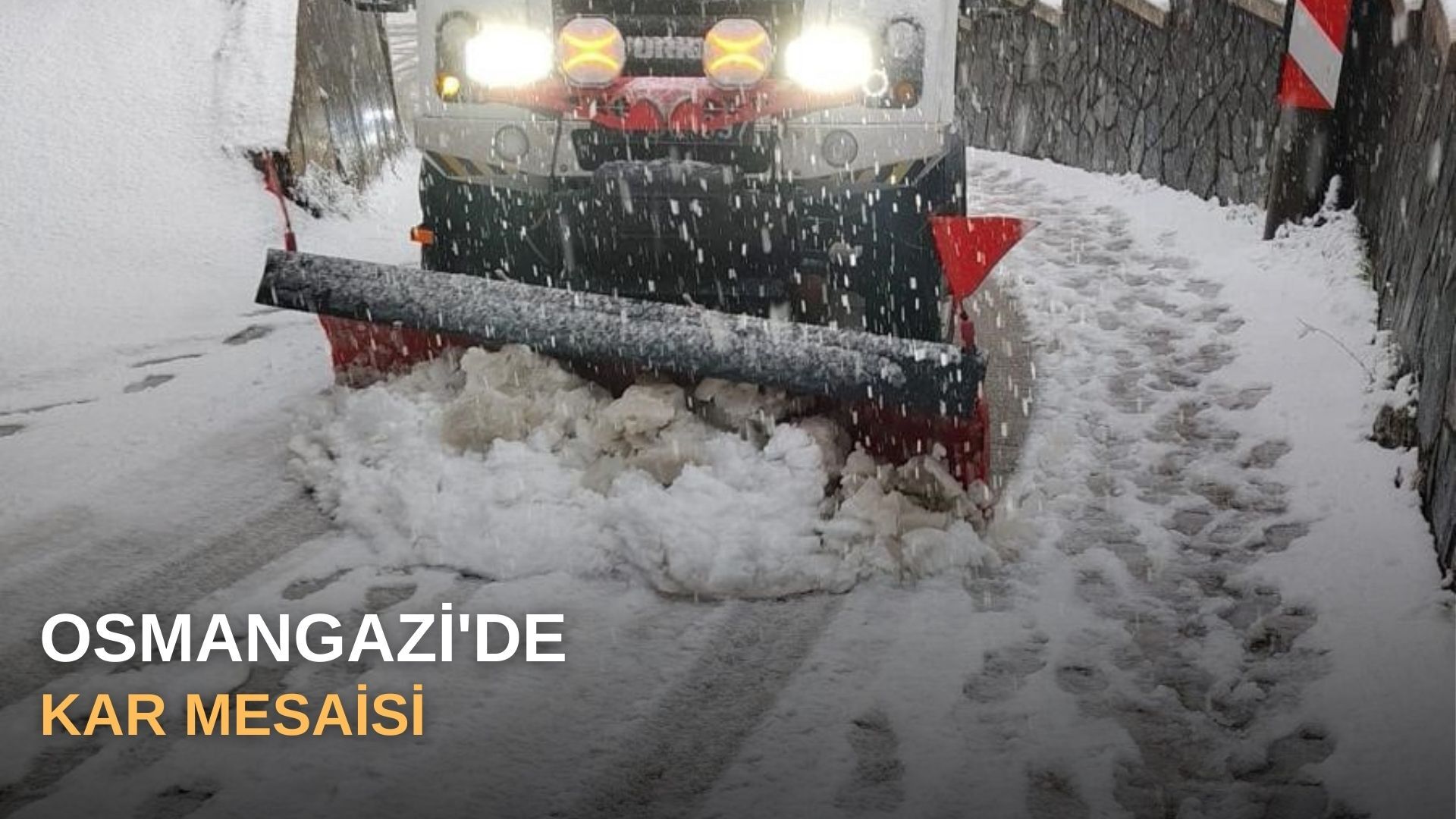 Osmangazi'de kar mesaisi