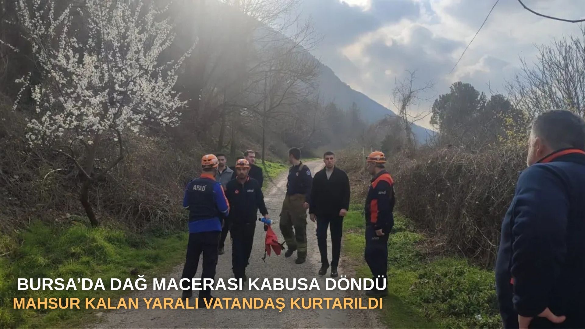 Bursa’da dağ macerası kabusa döndü: Mahsur kalan yaralı vatandaş kurtarıldı