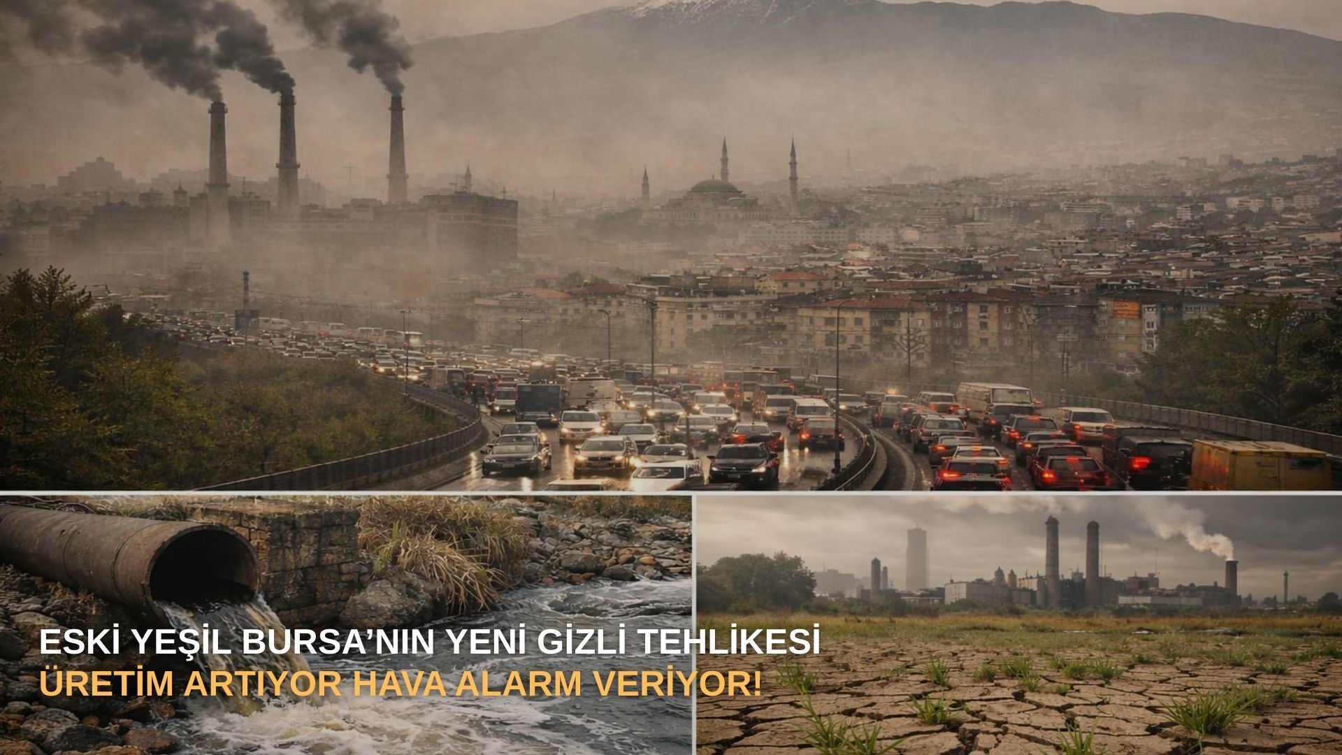 Eski Yeşil Bursa’nın gizli tehlikesi: Üretim artıyor hava alarm veriyor!