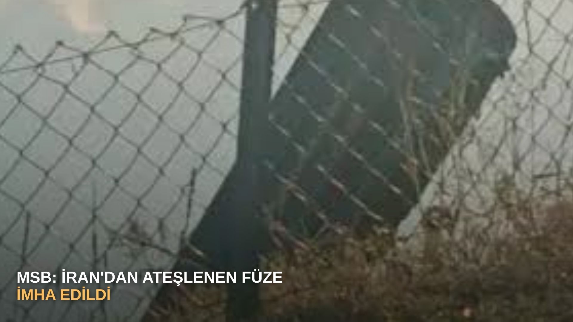 MSB: İran'dan ateşlenen füze imha edildi