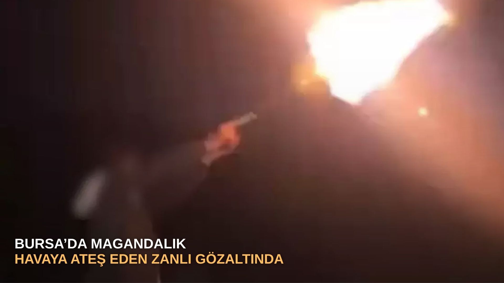 Bursa’da magandalık: Havaya ateş eden zanlı gözaltında