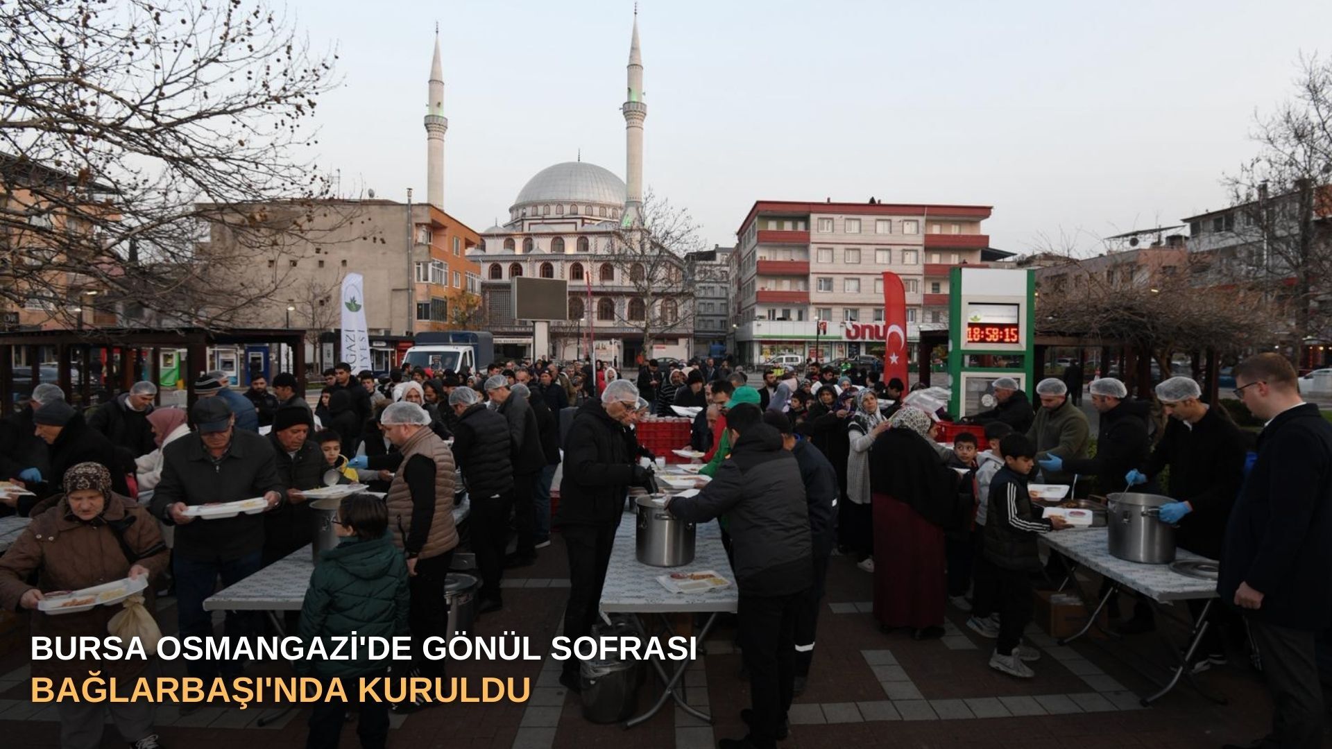 Bursa Osmangazi'de Gönül sofrası Bağlarbaşı'nda kuruldu