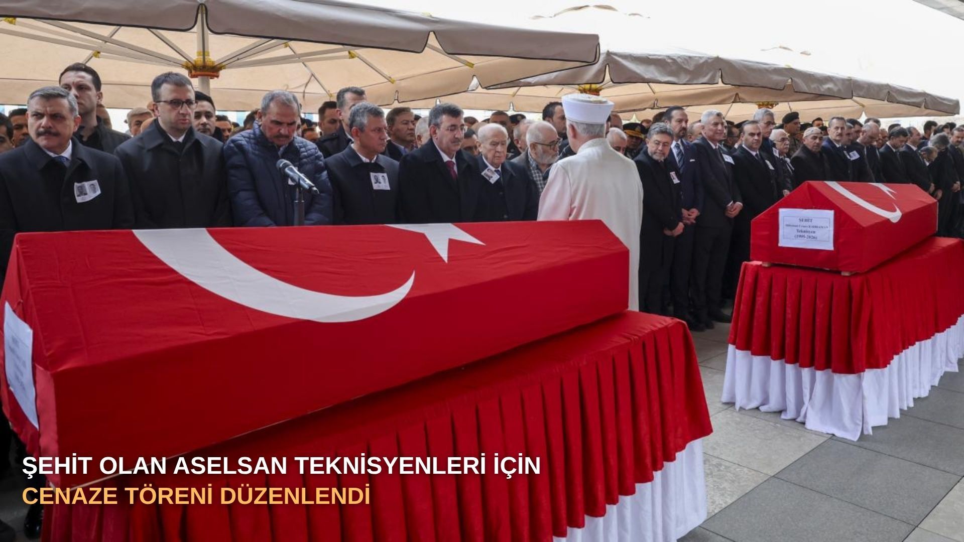 Şehit olan ASELSAN teknisyenleri için cenaze töreni düzenlendi