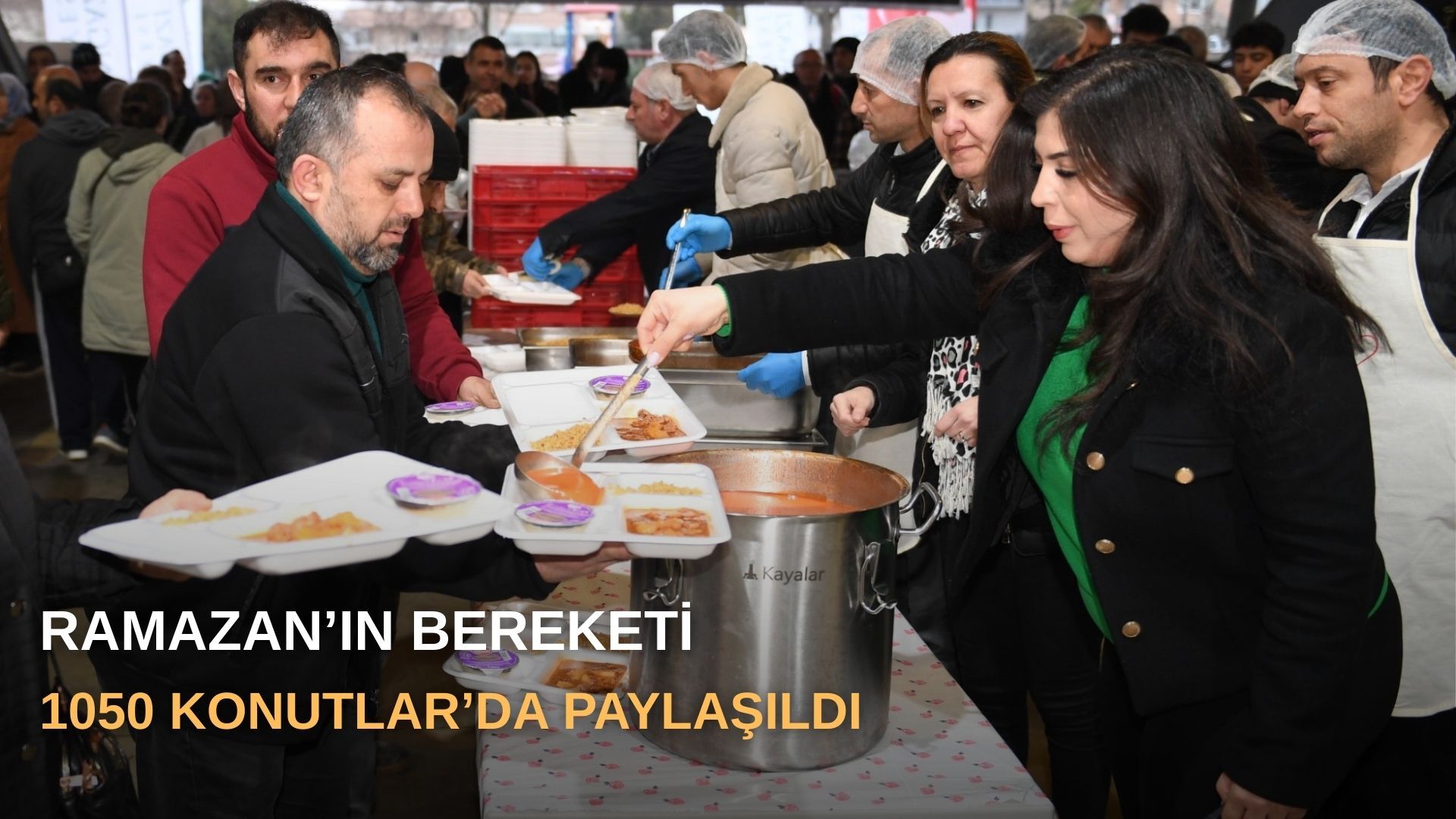 Ramazan’ın bereketi 1050 Konutlar’da paylaşıldı