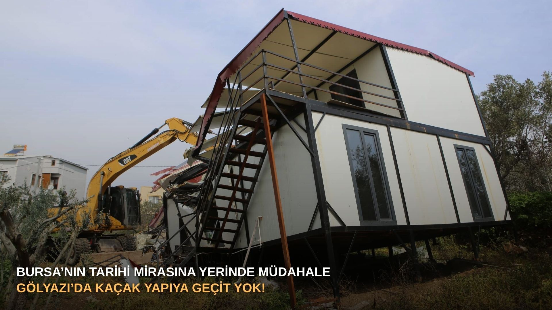 Bursa’nın tarihi mirasına yerinde müdahale: Gölyazı’da kaçak yapıya geçit yok!