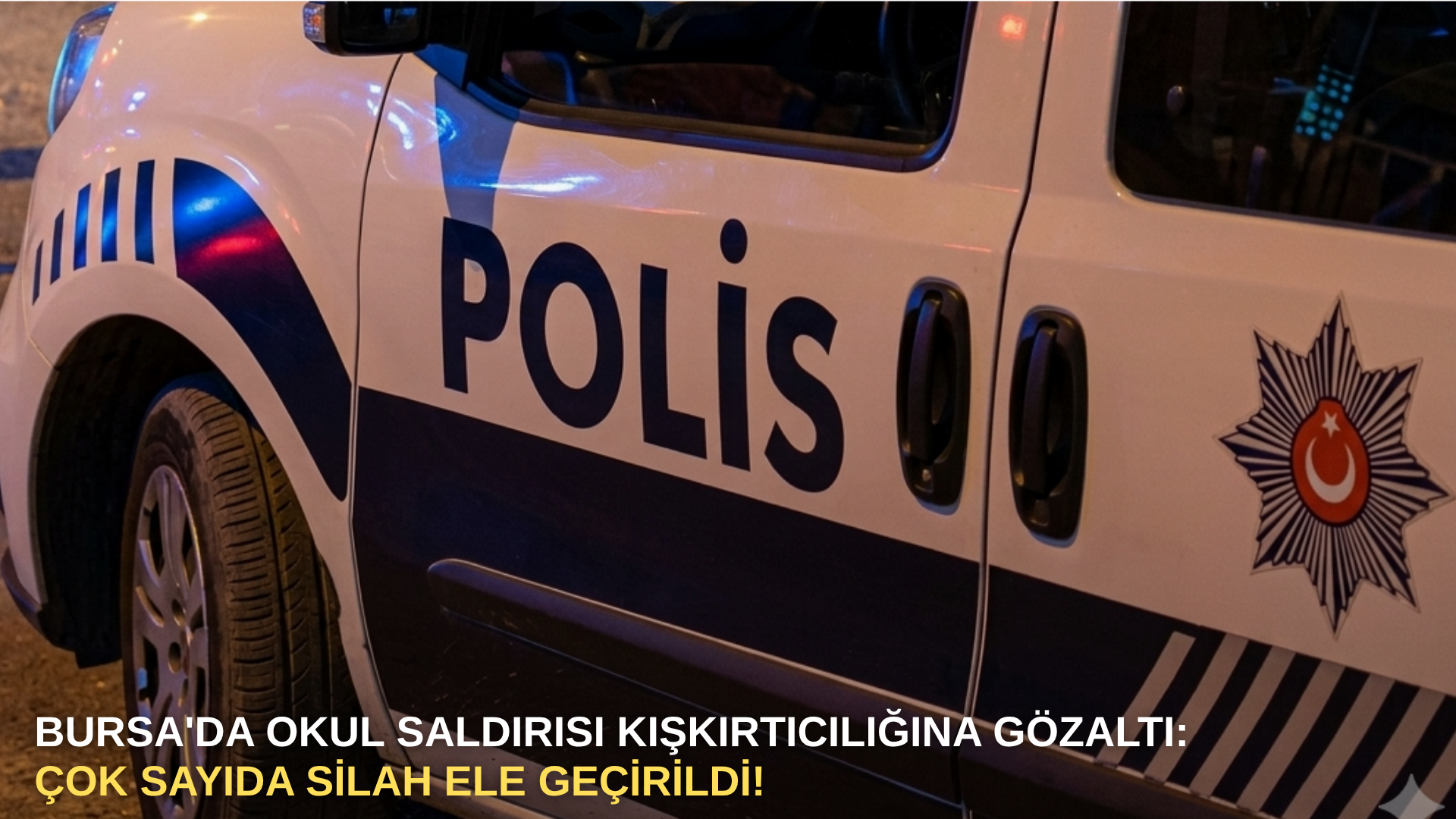 Bursa'da okul saldırısı kışkırtıcılığına gözaltı: Çok sayıda silah ele geçirildi!