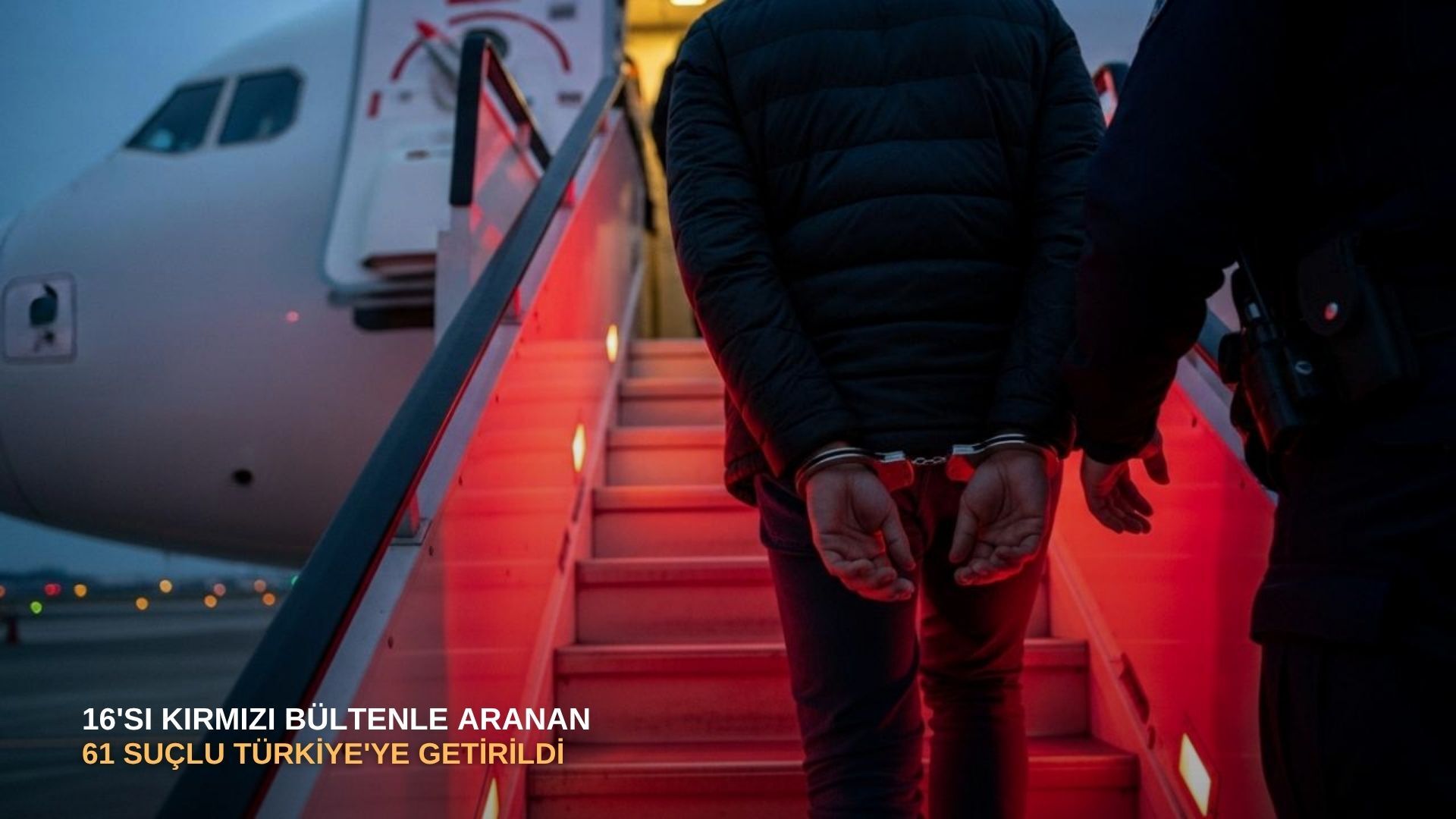 16'sı kırmızı bültenle aranan 61 suçlu Türkiye'ye getirildi