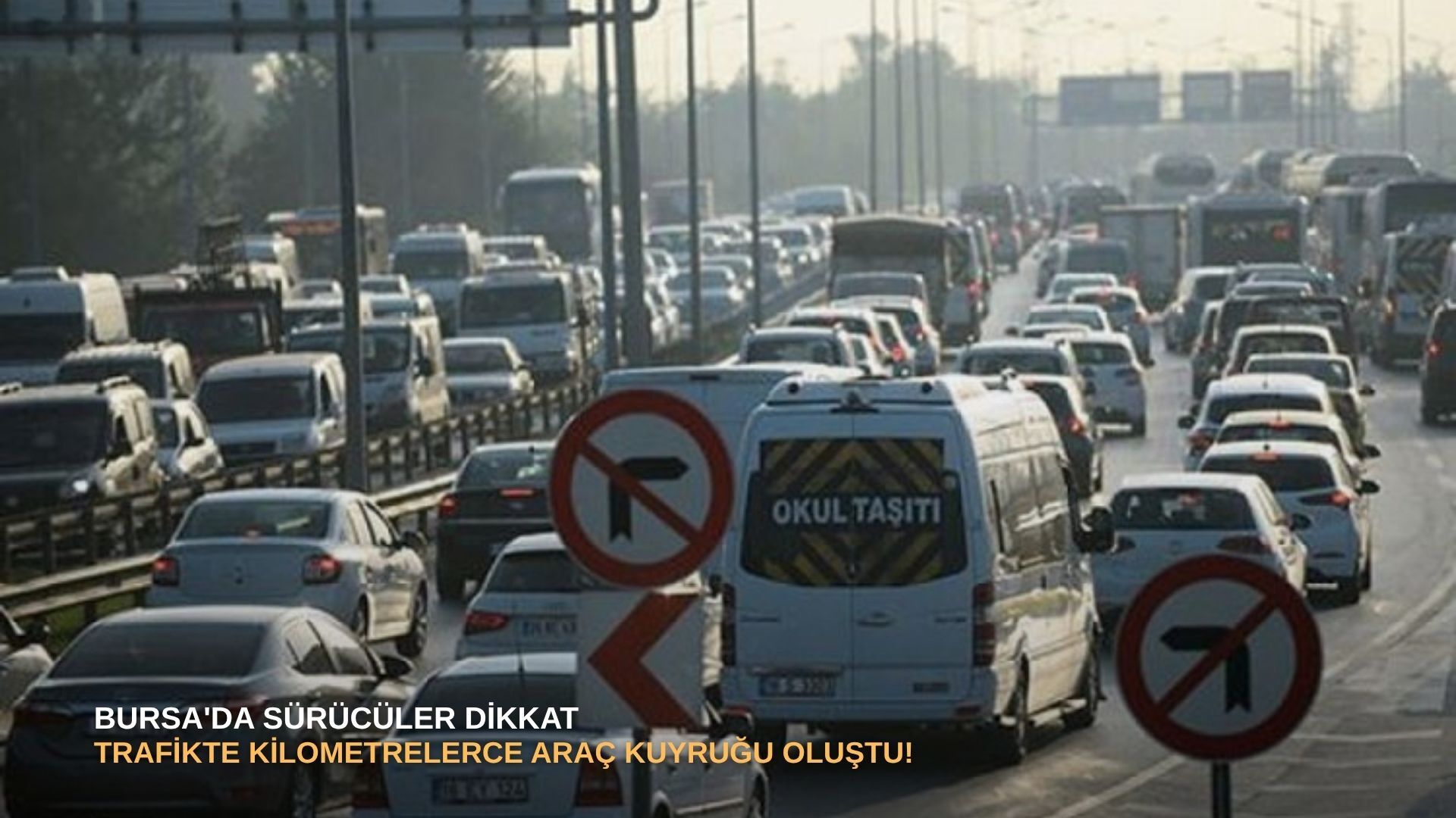 Bursa'da sürücüler dikkat: Trafikte kilometrelerce araç kuyruğu oluştu!