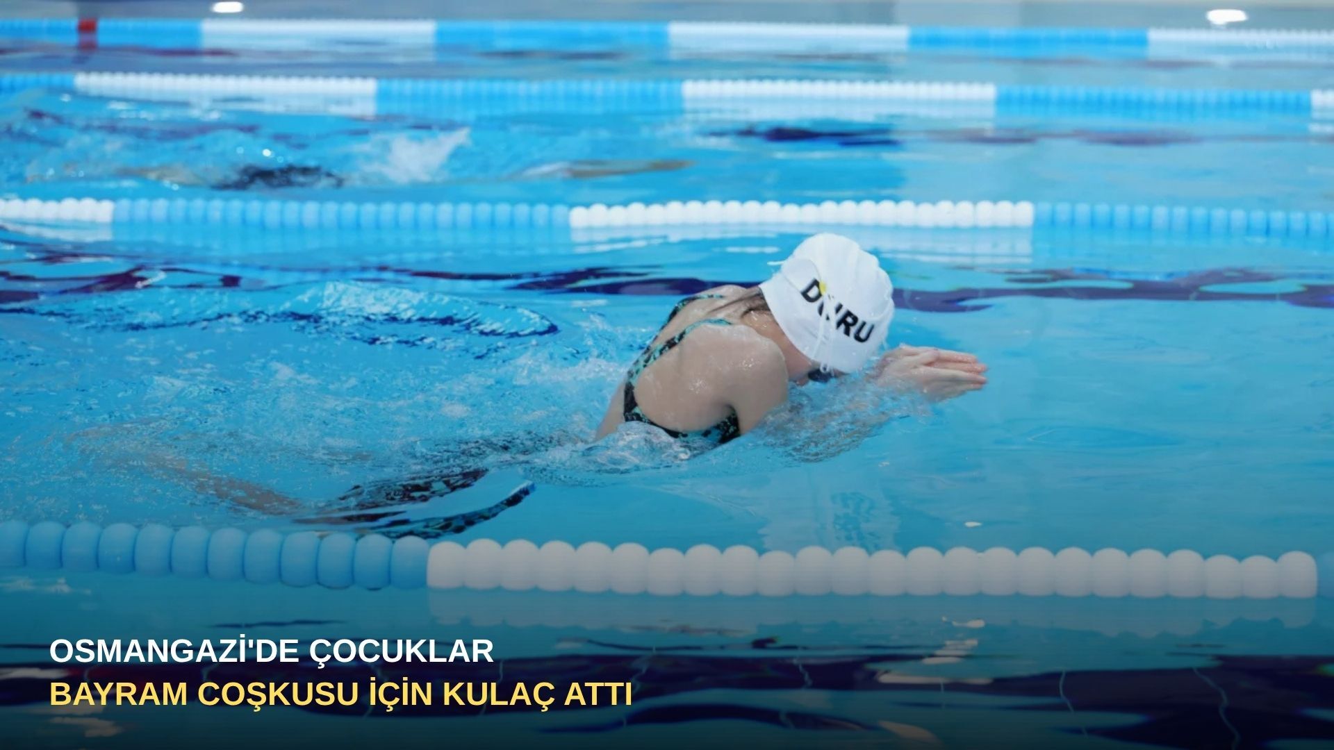 Osmangazi'de çocuklar bayram coşkusu için kulaç attı