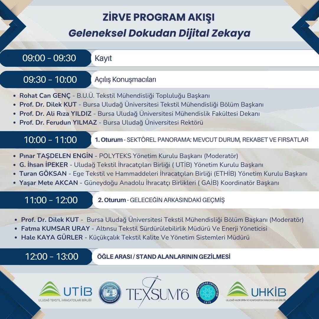 Texsum'26 Program Akişi