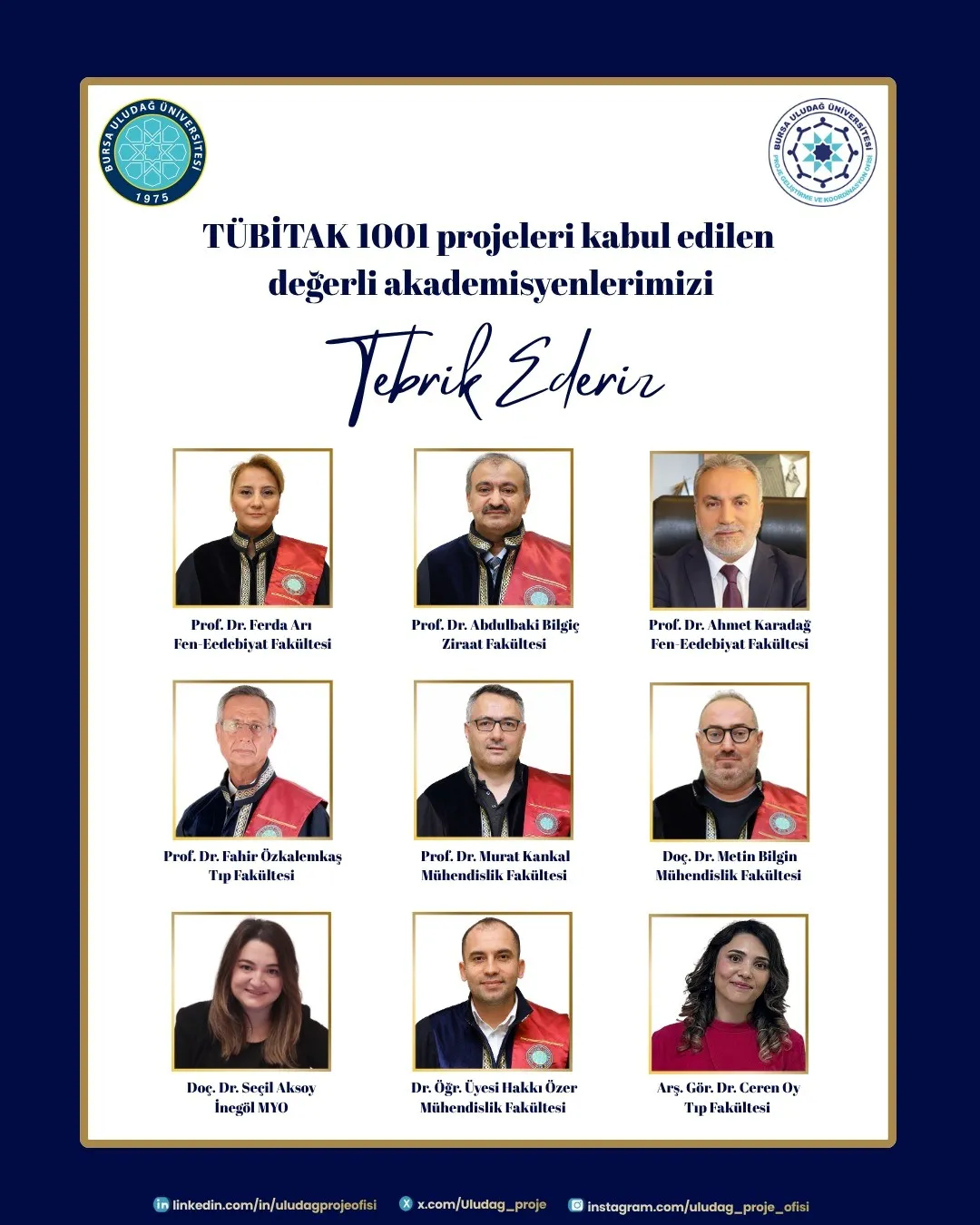 Bursa Uludag Universitesinin 9 Projesine Tubitak Destegi 3