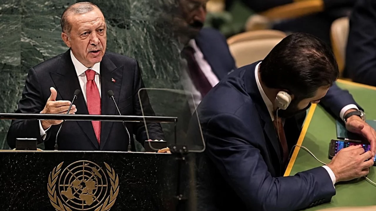 Erdoğan BM kürsüsündeydi! Şara’nın o hareketi gündem oldu