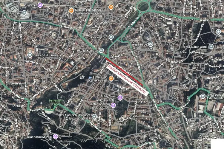 Bursa Da Gece Yarisi 4 Cadde Trafige Kapatilacak Suruculer Dikkat 7 Saat Surecek 1791639452 105 Large (1)