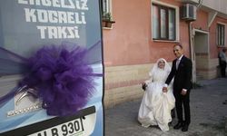 'Engelsiz Taksi' gelin arabası oldu