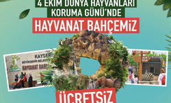 Kayseri'de Hayvanları Koruma Günü’nde “Hayvanat Bahçesi” ücretsiz