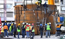 İzmir'de dev makine yeni rotası için taşınacak