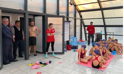 Antalya Kumluca'da Kaymakam Güneş'ten sportif ziyaret