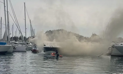 Muğla'da yat yangını! Acil Müdahale Tekneleri görev başında