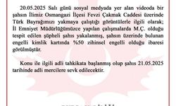 Bursa’da Türk Bayrağını Yakmaya Çalışan Şüpheli Gözaltına Alındı