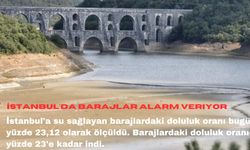İstanbul'da barajlar alarm veriyor