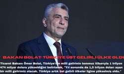 Bakan Bolat: Türkiye üst gelirli ülke oldu