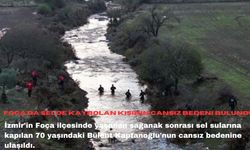 Foça'da selde kaybolan kişinin cansız bedeni bulundu