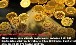Altın güne düşüşle başladı