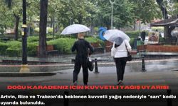 Doğu Karadeniz için kuvvetli yağış uyarısı