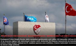 PFDK'dan 149 hakeme "bahis oynama" gerekçesiyle men cezası