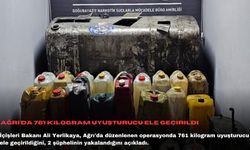 Ağrı'da 761 kilogram uyuşturucu ele geçirildi