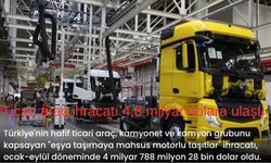 Ticari araç ihracatı 4,8 milyar dolara ulaştı