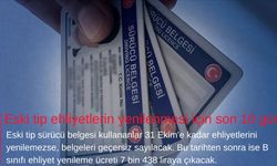 Eski tip ehliyetlerin yenilenmesi için son 10 gün