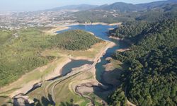 Yalova'da Gökçe Barajı'nın su seviyesi düştü