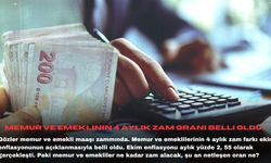 Memur ve emeklinin 4 aylık zam oranı belli oldu