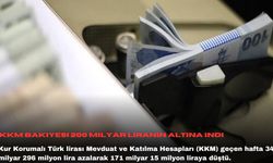 KKM bakiyesi 200 milyar liranın altına indi