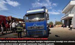 Tır lastiğini değiştirirken can verdi