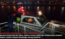 Marmara Denizi'nde 4 kişi kurtarıldı
