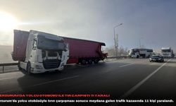 Erzurum'da yolcu otobüsü ile tır çarpıştı: 11 yaralı