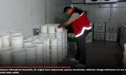 Hatay'da etiketsiz 2,3 ton süt ürünü imha edildi