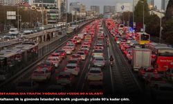 İstanbul'da trafik yoğunluğu yüzde 90'a ulaştı