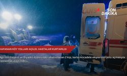 Kapanan köy yolları açıldı, hastalar kurtarıldı