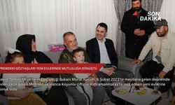 Depremdeki gözyaşları yeni evlerinde mutluluğa dönüştü