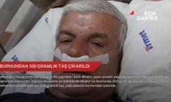 Burnundan 100 gramlık taş çıkarıldı